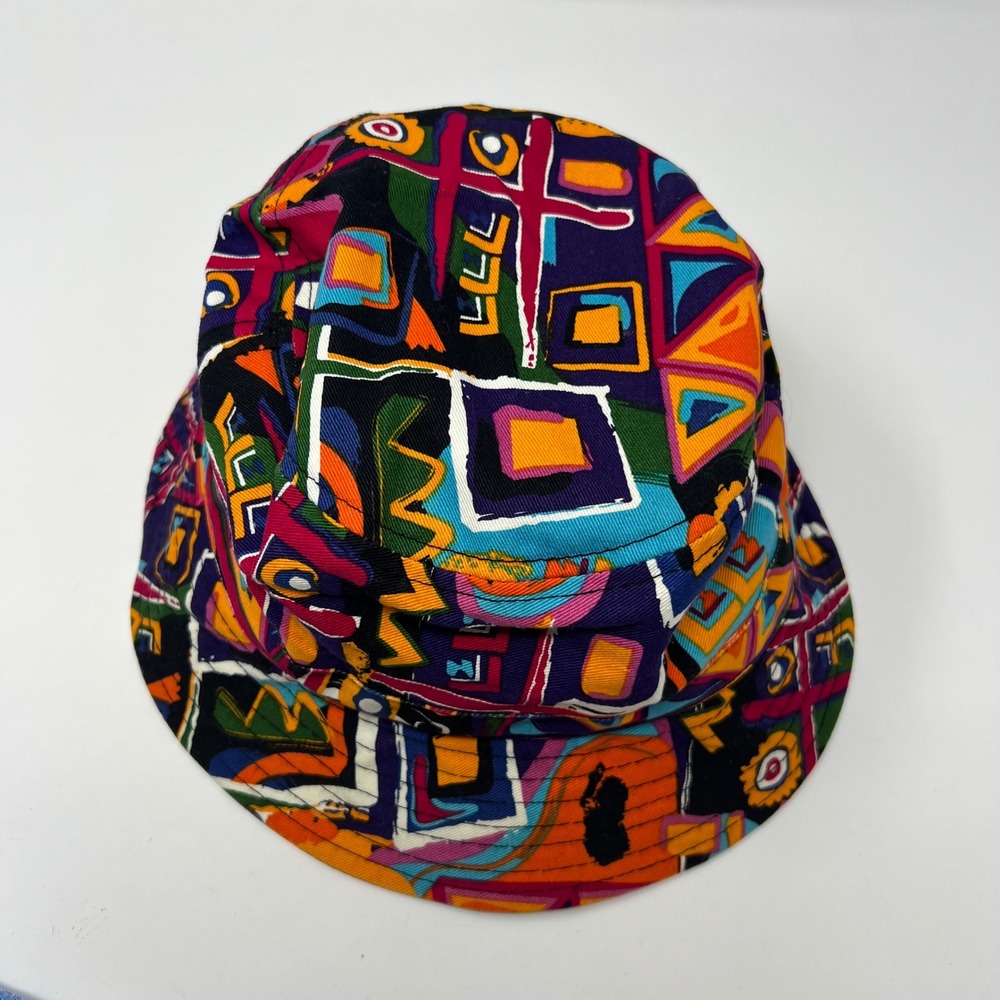 KBETHOS Abstract Graffiti Hip Hop Retro Bucket Boonie Hat Fresh Prince 90s - Picture 4 of 6